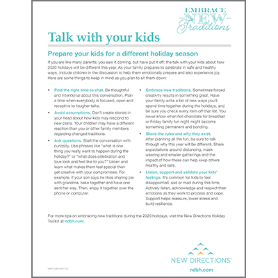 Talking to Kids About COVID-19 Tip Sheet